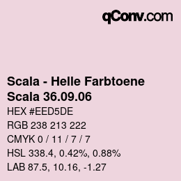 Farbcode: Scala - Helle Farbtoene - Scala 36.09.06 | qconv.com