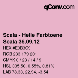 颜色代码: Scala - Helle Farbtoene - Scala 36.09.12 | qconv.com