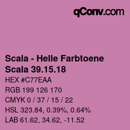 颜色代码: Scala - Helle Farbtoene - Scala 39.15.18 | qconv.com