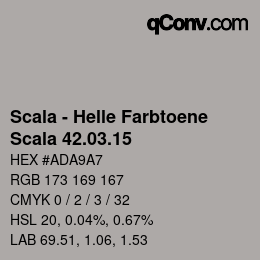 颜色代码: Scala - Helle Farbtoene - Scala 42.03.15 | qconv.com