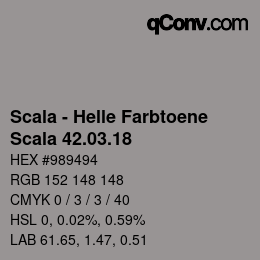 颜色代码: Scala - Helle Farbtoene - Scala 42.03.18 | qconv.com