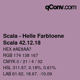 カラーコード: Scala - Helle Farbtoene - Scala 42.12.18 | qconv.com