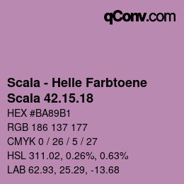 颜色代码: Scala - Helle Farbtoene - Scala 42.15.18 | qconv.com