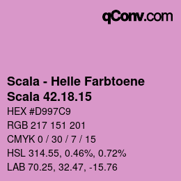 颜色代码: Scala - Helle Farbtoene - Scala 42.18.15 | qconv.com