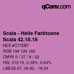 颜色代码: Scala - Helle Farbtoene - Scala 42.18.18 | qconv.com