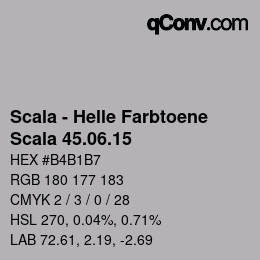 颜色代码: Scala - Helle Farbtoene - Scala 45.06.15 | qconv.com