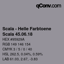 颜色代码: Scala - Helle Farbtoene - Scala 45.06.18 | qconv.com