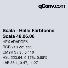 カラーコード: Scala - Helle Farbtoene - Scala 48.06.06 | qconv.com