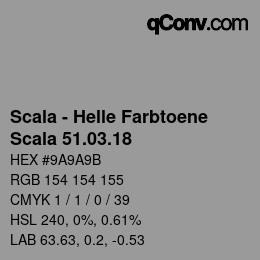颜色代码: Scala - Helle Farbtoene - Scala 51.03.18 | qconv.com