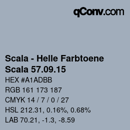 颜色代码: Scala - Helle Farbtoene - Scala 57.09.15 | qconv.com