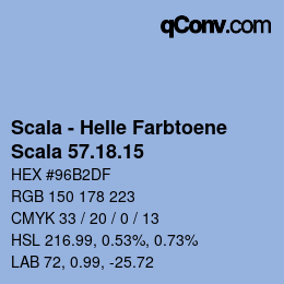颜色代码: Scala - Helle Farbtoene - Scala 57.18.15 | qconv.com