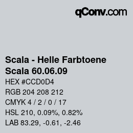 Code couleur: Scala - Helle Farbtoene - Scala 60.06.09 | qconv.com