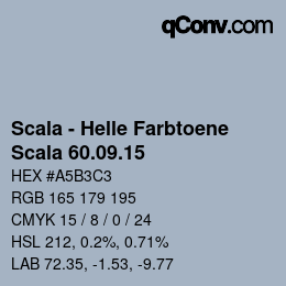 Code couleur: Scala - Helle Farbtoene - Scala 60.09.15 | qconv.com