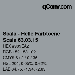 颜色代码: Scala - Helle Farbtoene - Scala 63.03.15 | qconv.com