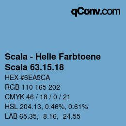 颜色代码: Scala - Helle Farbtoene - Scala 63.15.18 | qconv.com
