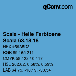 颜色代码: Scala - Helle Farbtoene - Scala 63.18.18 | qconv.com