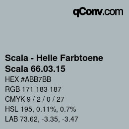 颜色代码: Scala - Helle Farbtoene - Scala 66.03.15 | qconv.com