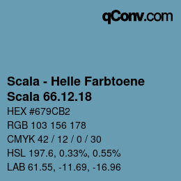 Code couleur: Scala - Helle Farbtoene - Scala 66.12.18 | qconv.com
