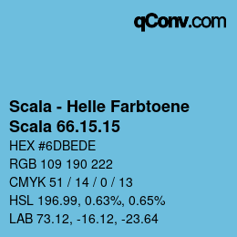 颜色代码: Scala - Helle Farbtoene - Scala 66.15.15 | qconv.com