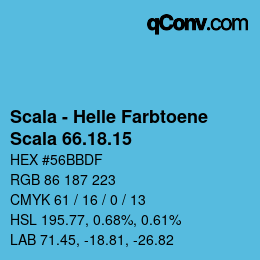 颜色代码: Scala - Helle Farbtoene - Scala 66.18.15 | qconv.com