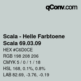カラーコード: Scala - Helle Farbtoene - Scala 69.03.09 | qconv.com