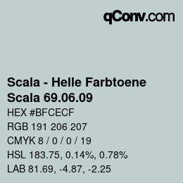 カラーコード: Scala - Helle Farbtoene - Scala 69.06.09 | qconv.com