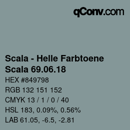 カラーコード: Scala - Helle Farbtoene - Scala 69.06.18 | qconv.com