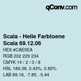 颜色代码: Scala - Helle Farbtoene - Scala 69.12.06 | qconv.com