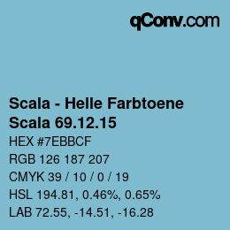 颜色代码: Scala - Helle Farbtoene - Scala 69.12.15 | qconv.com