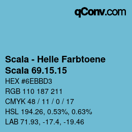 颜色代码: Scala - Helle Farbtoene - Scala 69.15.15 | qconv.com