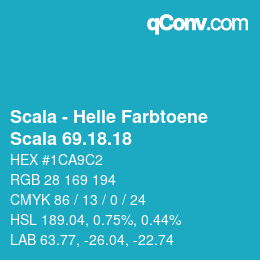 颜色代码: Scala - Helle Farbtoene - Scala 69.18.18 | qconv.com