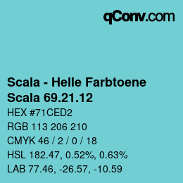 颜色代码: Scala - Helle Farbtoene - Scala 69.21.12 | qconv.com