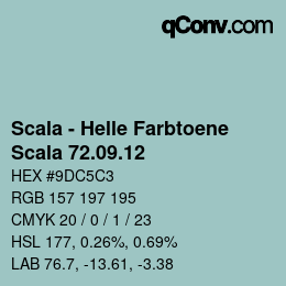 カラーコード: Scala - Helle Farbtoene - Scala 72.09.12 | qconv.com