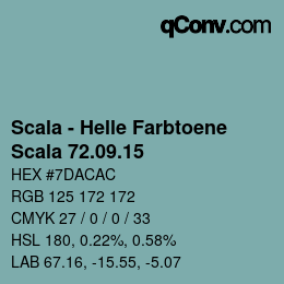 颜色代码: Scala - Helle Farbtoene - Scala 72.09.15 | qconv.com