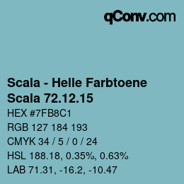 颜色代码: Scala - Helle Farbtoene - Scala 72.12.15 | qconv.com