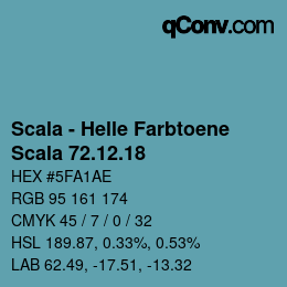 颜色代码: Scala - Helle Farbtoene - Scala 72.12.18 | qconv.com