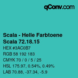 颜色代码: Scala - Helle Farbtoene - Scala 72.18.15 | qconv.com