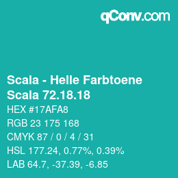 颜色代码: Scala - Helle Farbtoene - Scala 72.18.18 | qconv.com