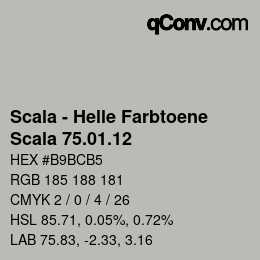 颜色代码: Scala - Helle Farbtoene - Scala 75.01.12 | qconv.com