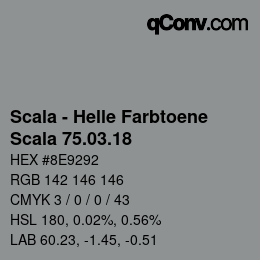 颜色代码: Scala - Helle Farbtoene - Scala 75.03.18 | qconv.com