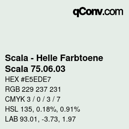 Color code: Scala - Helle Farbtoene - Scala 75.06.03 | qconv.com