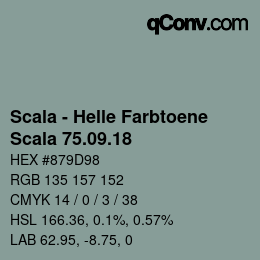颜色代码: Scala - Helle Farbtoene - Scala 75.09.18 | qconv.com