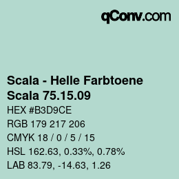 颜色代码: Scala - Helle Farbtoene - Scala 75.15.09 | qconv.com