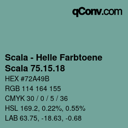 カラーコード: Scala - Helle Farbtoene - Scala 75.15.18 | qconv.com