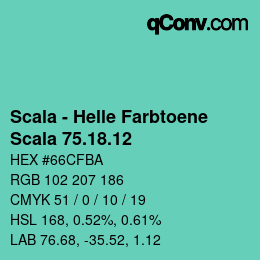 颜色代码: Scala - Helle Farbtoene - Scala 75.18.12 | qconv.com