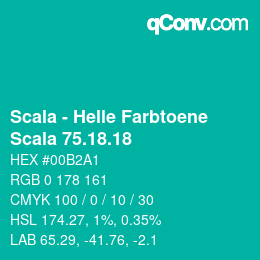 颜色代码: Scala - Helle Farbtoene - Scala 75.18.18 | qconv.com