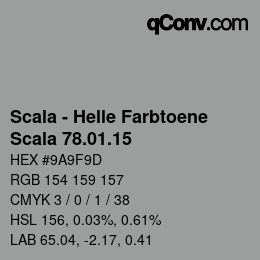 颜色代码: Scala - Helle Farbtoene - Scala 78.01.15 | qconv.com