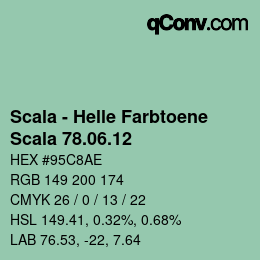 颜色代码: Scala - Helle Farbtoene - Scala 78.06.12 | qconv.com