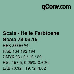 颜色代码: Scala - Helle Farbtoene - Scala 78.09.15 | qconv.com