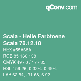 颜色代码: Scala - Helle Farbtoene - Scala 78.12.18 | qconv.com